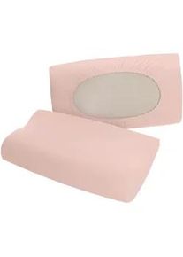 Schlafgut Kopfpolsterbezug , Rosa , Textil , Uni , 40-70x40-90 cm , bügelfrei , Heimtextilien, Bezüge, Polsterbezüge