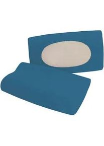 Schlafgut Polsterbezug , Blau , Textil , Uni , 40-70x40-90 cm , bügelfrei , Heimtextilien, Bezüge, Polsterbezüge