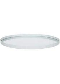 Ambia Home Serviertablett , Creme , Metall, Glas , Uni , rund , lebensmittelecht , Geschirr, Tischkultur & Serviergeschirr, Tabletts