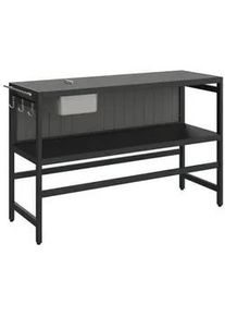 Ambia Garden Gartenregal , Silberfarben, Hellgrau, Dunkelgrau , Metall, Kunststoff , 1 Fächer , 148x91x50 cm , Bsci , für den Außenbereich geeignet , Gartenmöbel, Loungemöbel