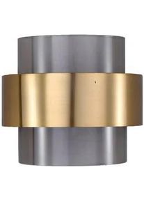 Miele Xxxl Wandleuchte , Grau, Goldfarben , Glas , 18x18 cm , RoHS , Lampen & Leuchten, Leuchtenserien