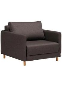 Cantus Schlafsessel , Dunkelbraun , Textil , 89x79x94 cm , Stoffauswahl, Liegefunktion , Wohnzimmer, Sofas & Couches, Schlafsofas, Schlafsessel