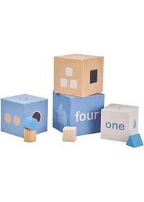 Avelia Stapelturm , Multicolor , Papier, Holzwerkstoff , 8-teilig , Sperrholz , EN 71 , Spielzeug, Lernspiele