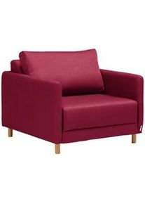 Z2 Cantus Schlafsessel , Rot , Textil , 89x79x94 cm , Stoffauswahl, Liegefunktion , Wohnzimmer, Sofas & Couches, Schlafsofas, Schlafsessel