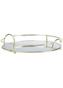 Xxxl Dekotablett , Goldfarben , Metall , 2-teilig , 6 cm , Dekoration, Dekoschalen