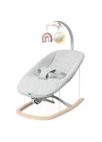 Chicco Schaukelwippe , Hellgrau , 61x37x77 cm , Bezug abnehmbar, Bezug waschbar, Sicherheitsgurt, Spielbogen, zusammenklappbar , Babymöbel & Kindermöbel, Babyzimmer, Babywippen & Babyschaukeln