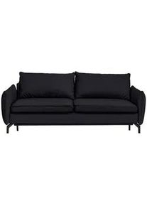 Novel Schlafsofa , Schwarz , Textil , Füllung: Schaumstoff , 224x89x105 cm , Stoffauswahl , Wohnzimmer, Sofas & Couches, Schlafsofas, Sonstige Schlafsofas