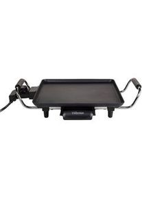 Atrigo Tischgrill Tristar Bp-2958 , Schwarz, Alufarben , Metall , 28x28 cm , einstellbarer Thermostat, antihaftbeschichtet, 'Cool-Touch'-Griffe_ Netzkabel abnehmbar, Temperatur einstellbar, Fettauffangschale , Kochgeschirr, Tischgrills & Fondues, Raclette-grills