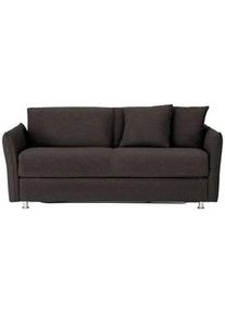 Bali Schlafsofa , Dunkelbraun , Textil , 194x85x100 cm , Textiles Vertrauen - Oeko-Tex®, Made in Germany, Oeko-Tex® Standard 100 , Stoffauswahl , Wohnzimmer, Sofas & Couches, Schlafsofas, Dauerschläfer Sofas