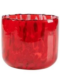 Boltze Xxxl Windlicht , Rot , Glas , 11 cm , Dekoration, Laternen & Windlichter, Windlichter