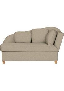 Novel Liege , Beige , Textil , Buche , Füllung: Vlies , 180x97x85 cm , Made in Eu , Liegefunktion, Armteil rechts , Wohnzimmer, Sofas & Couches, Schlafsofas, Polsterliegen