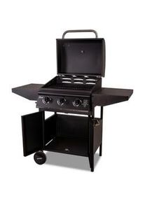 Xxxl Gasgrillwagen Alabama , Schwarz , Metall , 126x106x106 cm , mit Rädern , Grills, Gasgriller