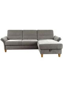 Sit & More Sit & More Ecksofa , Graubraun , Textil , Buche , massiv , Ottomane rechts, L-Form , 252x162 cm , Made in Eu , Rücken echt , Wohnzimmer, Sofas & Couches, Wohnlandschaften, Ecksofas