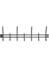 HAKU Xxxl Garderobenleiste , Schwarz , Metall , 54x16x5 cm , Aufhängemöglichkeit , Garderobe, Garderobenhaken, Hakenleisten