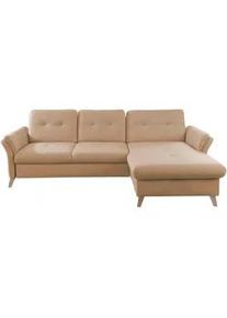 Sit & More Sit & More Ecksofa , Naturfarben , Textil , Buche , massiv , L-Form , 268x176 cm , Made in Eu , Rücken echt , Wohnzimmer, Sofas & Couches, Wohnlandschaften, Ecksofas