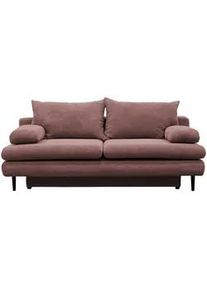 P & B Schlafsofa , Altrosa , Textil , Füllung: Schaumstoff,Schaumstoff , 202x85x99 cm , Wohnzimmer, Sofas & Couches, Schlafsofas, Sonstige Schlafsofas