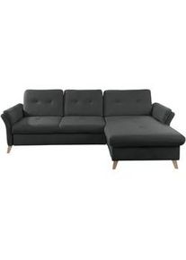 Sit & More Sit & More Ecksofa , Schwarz , Textil , Buche , massiv , L-Form , 268x176 cm , Made in Eu , Rücken echt , Wohnzimmer, Sofas & Couches, Wohnlandschaften, Ecksofas