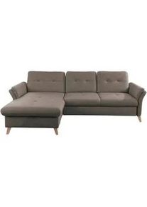 Sit & More Sit & More Ecksofa , Dunkelgrau , Textil , Buche , massiv , L-Form , 268x176 cm , Made in Eu , Rücken echt , Wohnzimmer, Sofas & Couches, Wohnlandschaften, Ecksofas