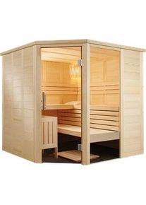 Sentiotec Massivsauna Saunakabine Alaska Corner | Fichte