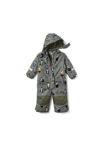 Tchibo - Schneeanzug mit Tier-Print - Unisex - Gr. 86/92 - grün/print