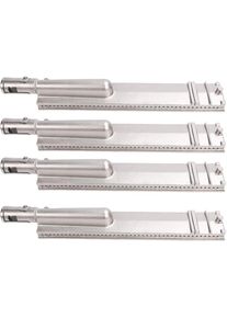 Lot de 4 tubes de brûleur à gaz pour barbecue en acier inoxydable 304, haute résistance et résistant à la chaleur - Groofoo