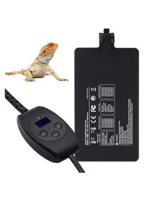 Gotrays - Tapis Chauffant Reptile avec Thermostat, Coussin Chauffant Terrarium Réglable pour Reptiles Tortue Serpents Lézard Gecko Bernard-l'ermite