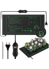 Tapis Chauffant pour Plantes avec Thermostat pour semis, Animaux domestiques et Reptiles,Tapis Chauffant de 50 W pour la Germination et la régulation