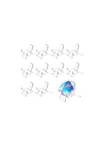 10 PCS Plastique Transparent chevalets ou Plaque de Support pour Photos ou Autres Articles sur Les Mariages, décoration de la Maison, Anniversaires,