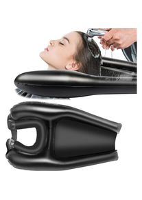 Bac a Shampoing Domicile Coiffure Lave Tete, pour Laver Les Cheveux Lavage en PVC pour Handicapées Enceintes Enfants Personnes Âgées Blessées