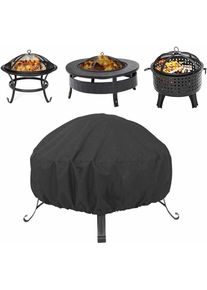 Start - Housses pour Braséro Rond Housse de Barbecue Heavy Duty 210D Oxford Tissu Imperméable Coupe-Vent Anti-UV Housse de Chauffage de Jardin