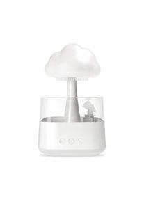 Humidificateur en Forme de Nuage de Pluie, diffuseur d'huiles essentielles, Jolie veilleuse en Forme de Champignon avec 7 Couleurs changeantes,