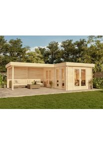 Alpholz Tuinhuis model Quinta-44 ISO met plat dak