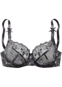 Lascana Dames Beugelbeha in blauw/zwart ,maat 105C, Witt, 60% Polyamide, 20% Elastan, 20% Polyester