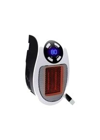 Cyslmuk - 350 Watts Mini-chauffage soufflant en céramique Prise de chauffage portable avec thermostat et minuterie pour le bureau, la chambre et le