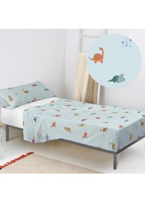 Parure de draps 2 pièces mini dinosaure 180x270 cm (Lit 105)