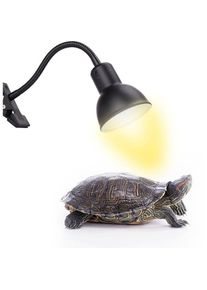 Start - Lampe de chauffage à tortue avec minuterie, lampe de chauffage à reptile, lampe de chauffage à Terrazzo à tortue / terre / lézard / serpent,