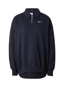 Nike Sportswear Bluzka sportowa 'Phoenix Fleece' dla kobiet czarny / biały Rozmiar S