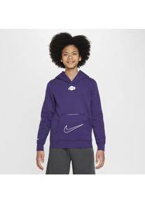 Los Angeles Lakers Courtside City Edition Nike NBA-fleecehoodie voor kids - Paars