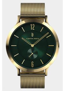 Men's Wrist Watch - Gold Green - Surgical steel case, Sapphire-hardened mineral glass, Mesh Strap - 42.5mm Case, Quartz Movement - Lilienthal Berlin
