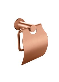 Aloni Toilettenpapierrollenhalter mit Deckel Kupfer gebürstet