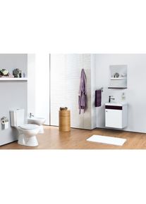 Waschplatz Eiche Waschbecken Schrank + Spiegel WC Gäste Toilette
