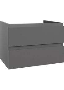 Creavit Sally Badezimmer Unterschrank 80 cm Grau matt
