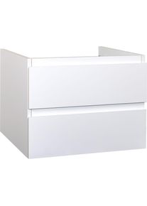 Creavit Sally Badezimmer Unterschrank 80 cm Weiß hochglanz