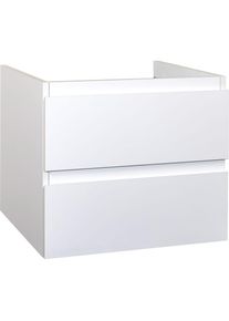 Creavit Sally Badezimmer Unterschrank 60 cm Weiß hochglanz