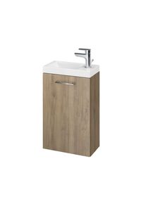 Belvit Lara Unterschrank mit Waschbecken Nuss (39,2x59x21,5cm)