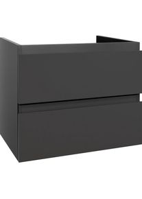Creavit Sally bathroom cabinet 60 cm gray high gloss
