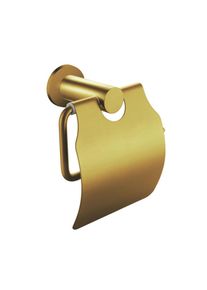 Aloni Toilettenpapierrollenhalter mit Deckel Gold gebürstet