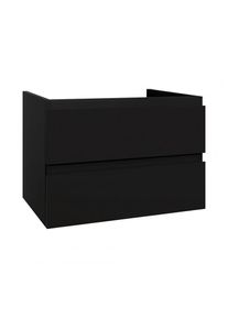 Creavit Sally Badezimmer Unterschrank 80 cm Schwarz matt