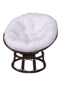 Bluedeer - Coussins de Chaise Ronds, Doux Épais Coussin Fauteuil Coussin Fauteuil Rotin pour Jardin ExtéRieur, Balcon Et Salon (Blanc 60x60 cm)