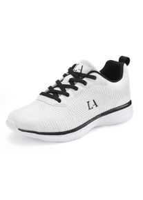 Lascana Damen Sneaker in weiß /schwarz ,Größe 35, Witt, 40% Leder, 40% Lederimitat